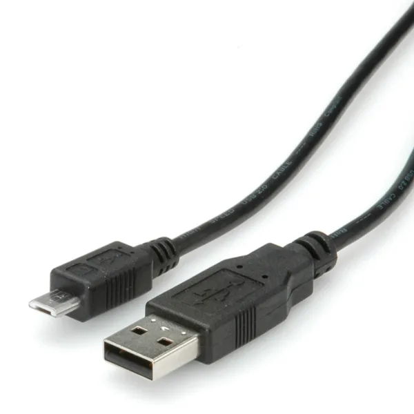 3327607-Roline.jpg Roline USB 2.0 Cable USB-A male - micro USB-B male 1.8m (11.02.8752) - Image 1