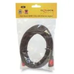 DeLock 82687 HDMI 2.0 Premium High Speed 4K 60Hz HDR Angle (90°) Cable HDMI male - HDMI male 3m Μαύρο 82687
