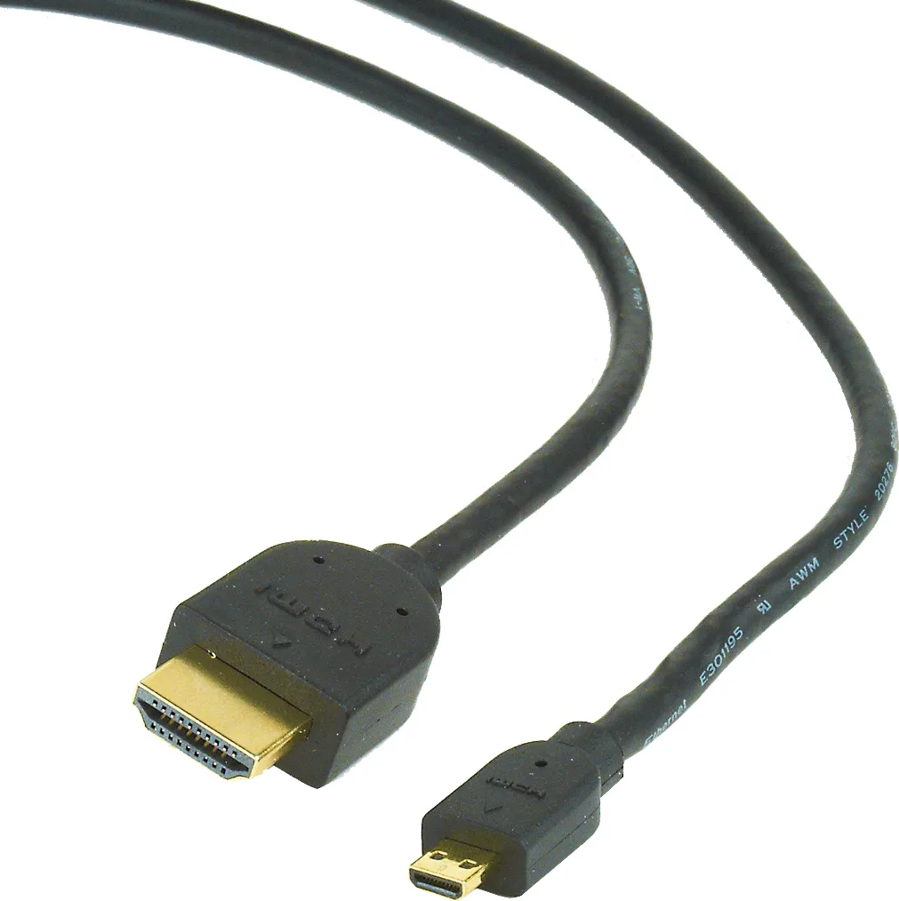 20150514114953_gembird_hdmi_cable_hdmi_male_micro_hdmi_male_3m_cc_hdmid_10.jpeg Cablexpert CC-HDMID-10 HDMI 2.0 Premium High Speed 4K 60Hz HDR Cable HDMI male - micro HDMI male 3m Μαύρο CC-HDMID-10 - Image 1