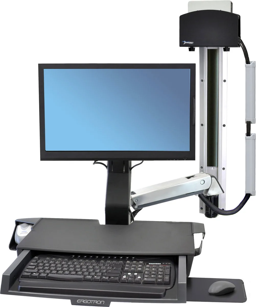 20170131161736_ergotron_styleview_sit_stand_combo_system_with_worksurface.jpeg Ergotron StyleView Sit-Stand Combo System with Worksurface - Image 1