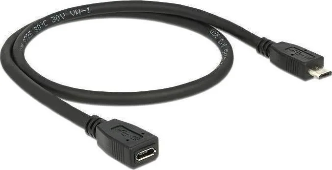 20170306115325_delock_usb_2_0_cable_micro_usb_b_male_micro_usb_b_female_0_5m_83567.jpeg DeLock USB 2.0 Cable micro USB-B male - micro USB-B female 0,5m (83567) - Image 1