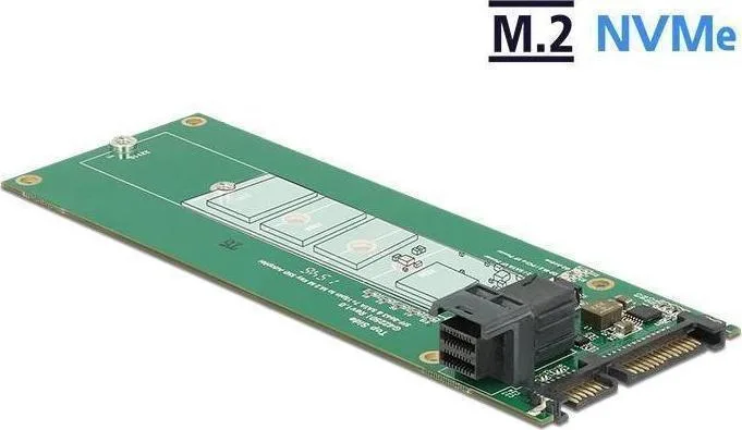 20170419133155_delock_62703.jpeg DeLock Converter SATA 22pin/SFF-8643 NVMe to M.2 Key M Converter 62703 - Image 1