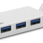 Trendnet TU3-H4E Hub 4 Θυρών USB 3.0 με σύνδεση USB-A Λευκό TU3-H4E
