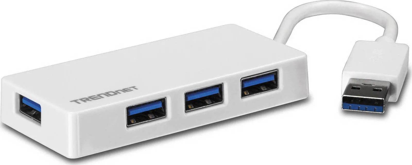 20170928151339_trendnet_tu3_h4e.jpeg Trendnet TU3-H4E Hub 4 Θυρών USB 3.0 με σύνδεση USB-A Λευκό TU3-H4E - Image 1