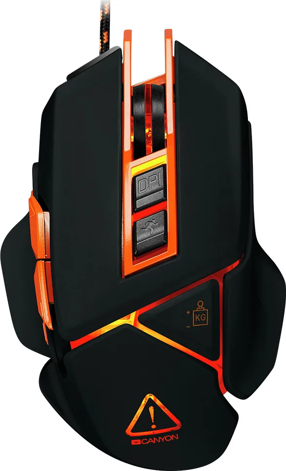20180228133022_canyon_hazard.jpeg Canyon Hazard Led Gaming Ποντίκι 6400 DPI Μαύρο - Image 1