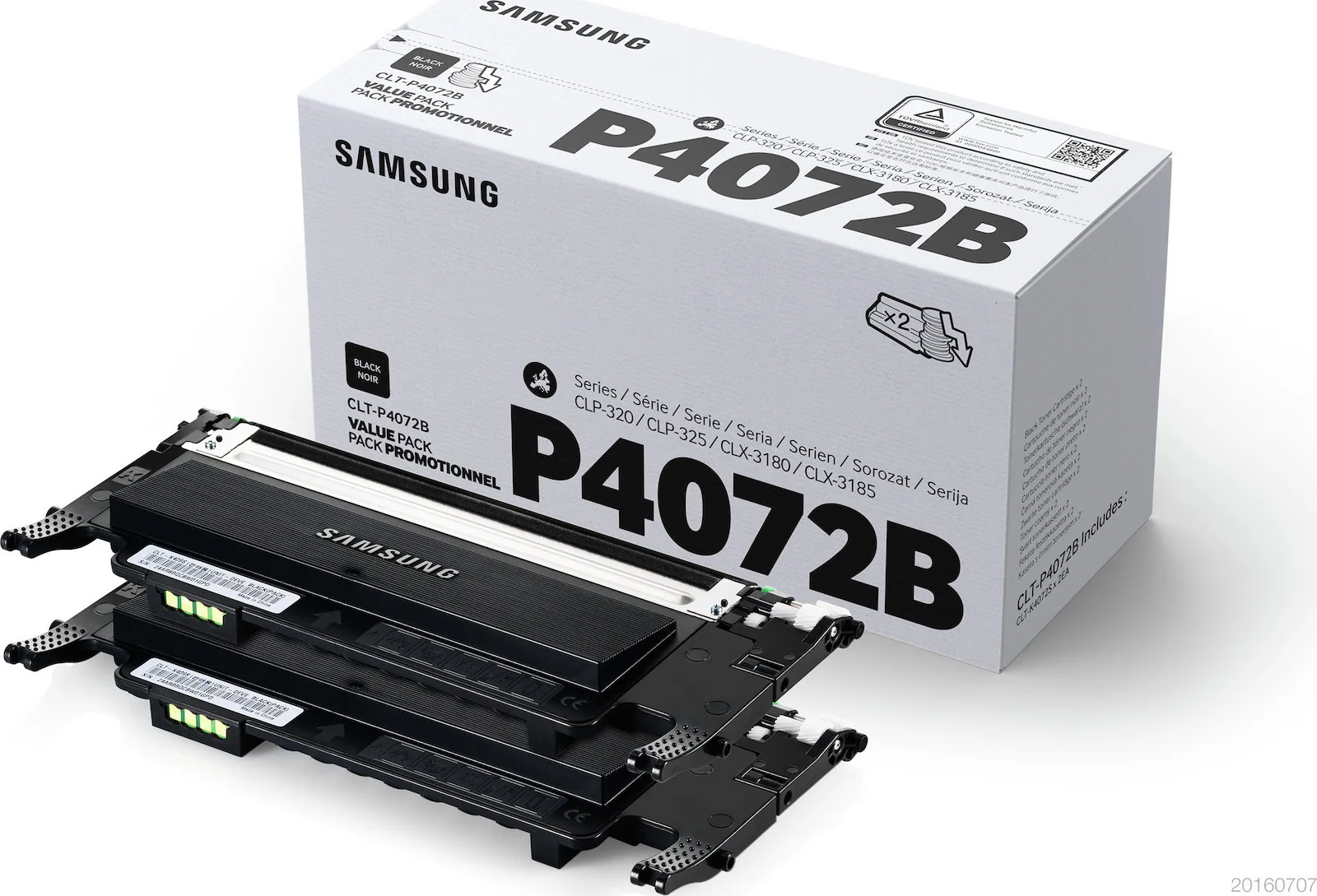 20180301104321_samsung_clt_p4072b_black_toner_su381a.jpeg Samsung CLT-P4072B Γνήσιο Multipack Toner Laser Εκτυπωτή Μαύρο 2τμχ (SU381A) - Image 1