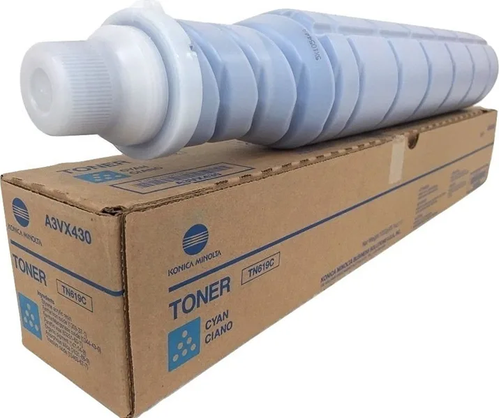 20180711125339_konica_minolta_tn_619c_cyan_toner_a3vx455.jpeg Konica Minolta TN-619C Γνήσιο Toner Laser Εκτυπωτή Κυανό 78000 Σελίδων (A3VX455) - Image 1