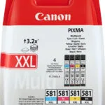 Canon CLI-581XXL CMYK Multipack Γνήσιο Πακέτο 4 Μελανιών Εκτυπωτή InkJet Πολλαπλό (Color) (1998C004)