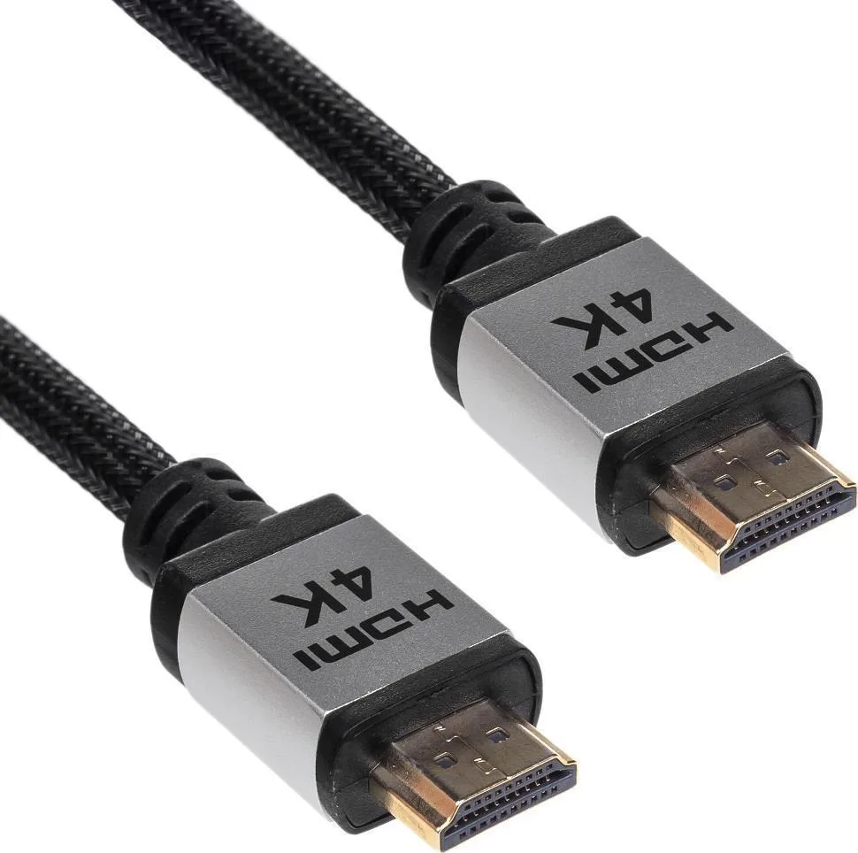 Akyga HDMI 2.0 Premium High Speed 4K 60Hz HDR Braided Cable HDMI male - HDMI male 3m Μαύρο AK-HD-30P - Image 1