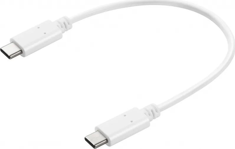 20190304144833_sandberg_regular_usb_2_0_cable_usb_c_male_usb_c_male_leyko_0_2m_136_30.jpeg Sandberg USB 2.0 Cable USB-C male - USB-C 65W PD Λευκό 0.2m 136-30 - Image 1