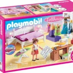 Playmobil Dollhouse Υπνοδωμάτιο με Ατελιέ Ραπτικής για 4 ετών 70208