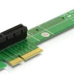 DeLock Riser Card PCIe x4 - PCIe x4 left angled Κάρτα Riser για Κάθετη Τοποθέτηση