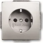 Abb Pure Μονή Χωνευτή Πρίζα Ρεύματος Ασημί 29743