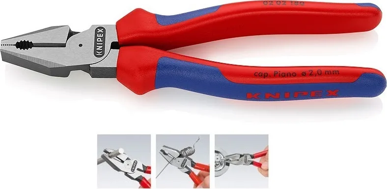 20200218153522_8480d78d.jpeg Knipex Πένσα Ίσια Ηλεκτρολόγου Μήκους 200mm 02-02-200 - Image 1