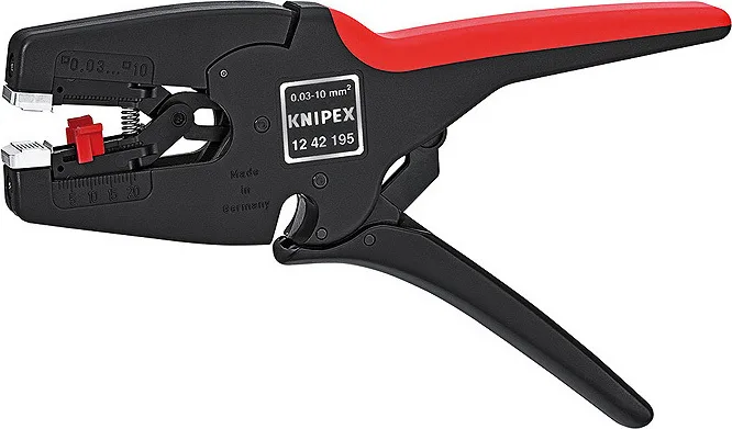 20200218154303_4090c639.jpeg Knipex Αυτόματος Απογυμνωτής Καλωδίων με Κόφτη και Μήκος 195mm 12 42 195 - Image 1