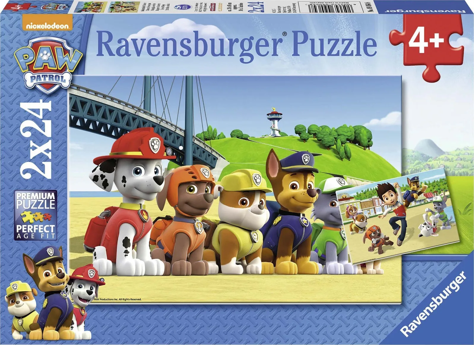 20200304150240_paw_patrol_2x24pcs_90648_ravensburger.jpeg Παιδικό Puzzle Paw Patrol για 4+ Ετών 48pcs 90648 Ravensburger - Image 1