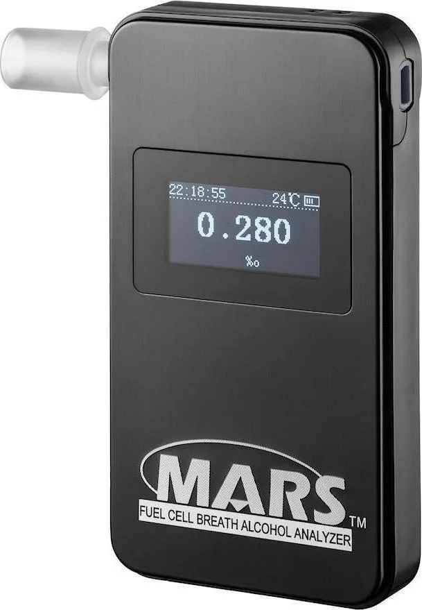 20200310110505_alcovisor_mars_bt.jpeg Alcovisor Mars BT Ψηφιακός Μετρητής Αλκοόλ Μαύρος - Image 1