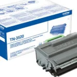 Brother TN-3520 Γνήσιο Toner Laser Εκτυπωτή Μαύρο High Yield 20000 Σελίδων TN-3520