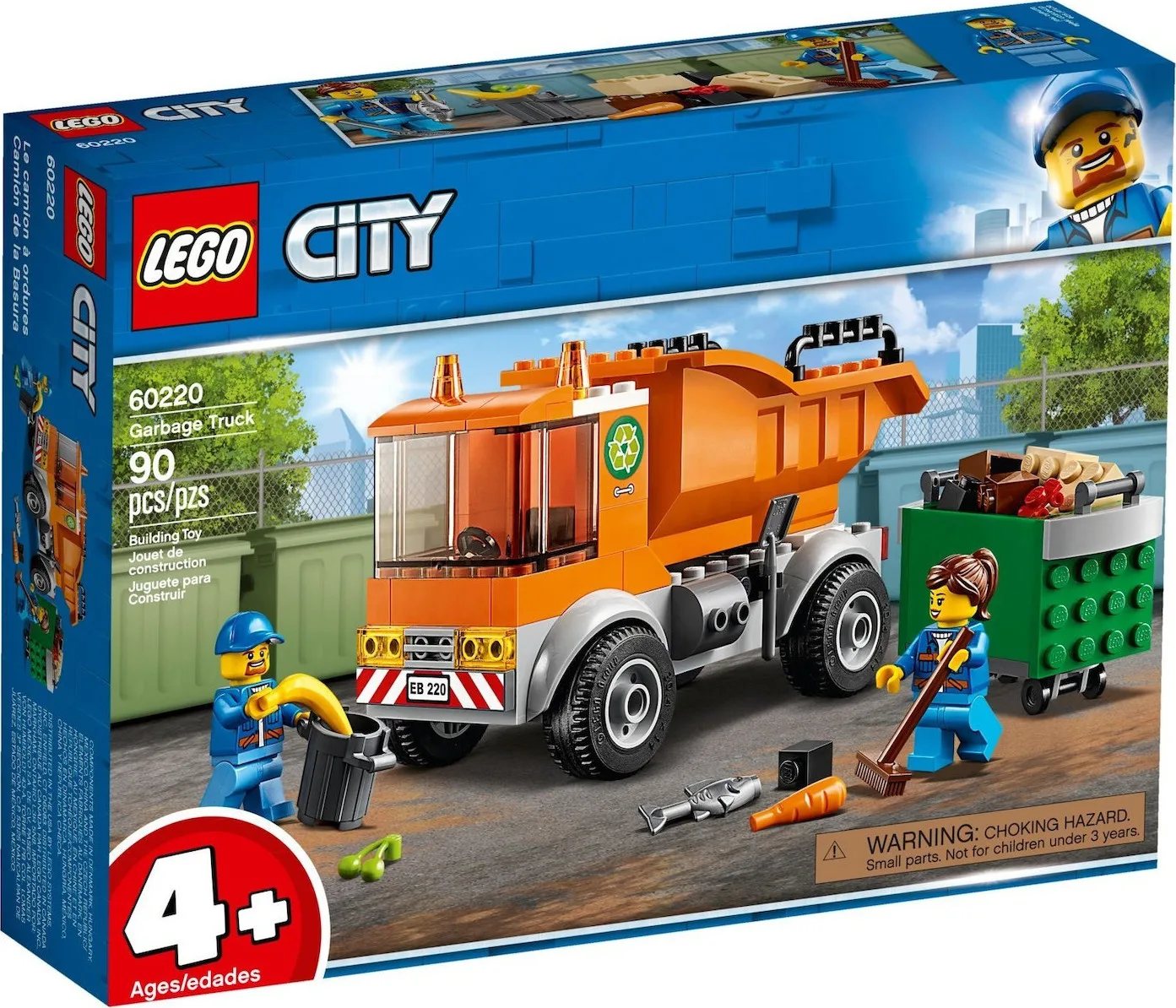 20200320103437_lego_city_garbage_truck_60220.jpeg LEGO City Garbage Truck για 4+ Ετών 90τμχ 60220 - Image 1