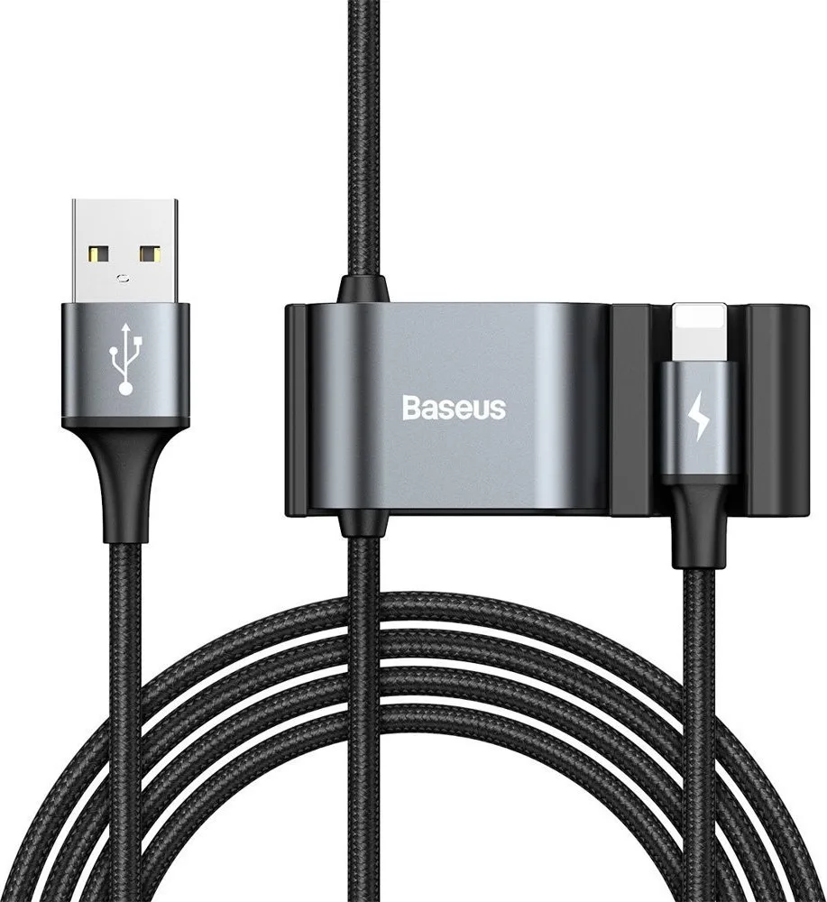 20200324091207_baseus_braided_usb_to_lightning_cable_mayro_1_5m_calhz_01.jpeg Baseus Braided USB to Lightning Cable Μαύρο 1.5m (CALHZ-01) - Image 1