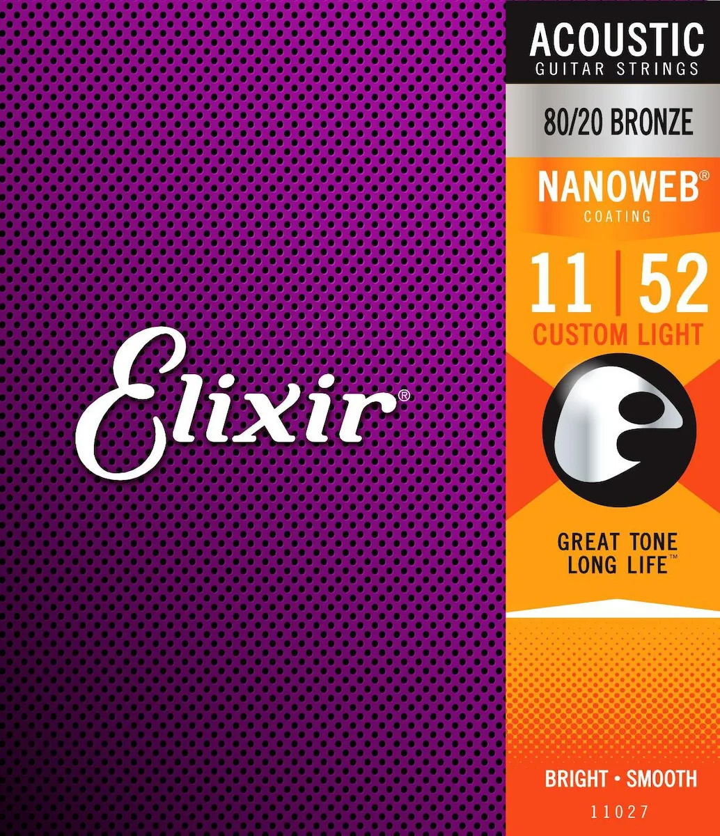 20200406144843_elixir_11027.jpeg Elixir Nanoweb Σετ Χορδών 80/20 Bronze Ακουστικής Κιθάρας 11 - 52" - Image 1