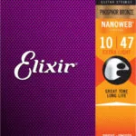 Elixir Nanoweb Σετ Χορδών Phosphor Bronze Ακουστικής Κιθάρας 10 - 47"