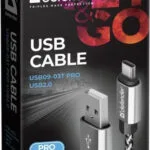 Defender Pro Braided USB 2.0 Cable USB-C male - USB-A Ασημί 1m 87815