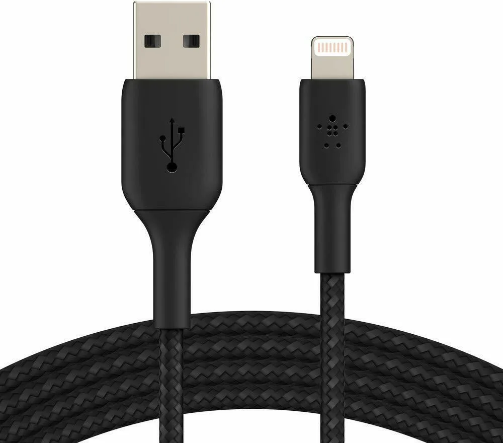 20200803163205_belkin_coated_mfi_cert_usb_to_lightning_cable_mayro_1m_caa002bt1mbk.jpeg Belkin Coated Mfi Cert USB to Lightning Cable Μαύρο 1m (CAA002bt1MBK) - Image 1