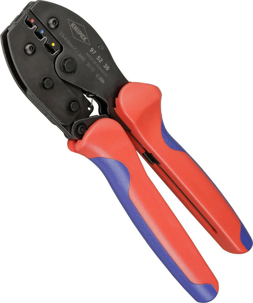 20200804102903_e4e8c759.jpeg Knipex PreciForce Πρέσα Ακροδεκτών Διατομής 0.5 - 6mm² με Μηχανισμό Καστάνιας (Μήκος 220mm) 97 52 36 - Image 1