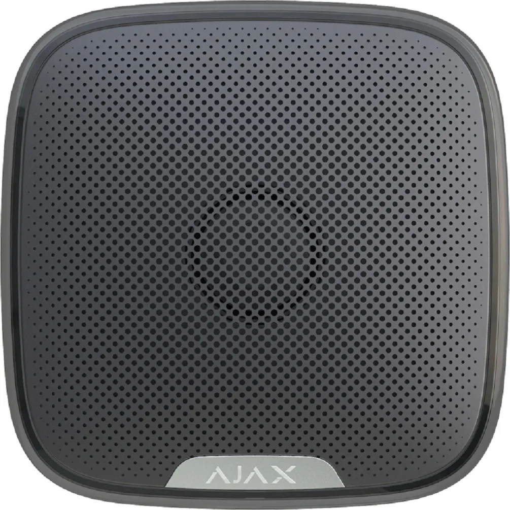 20200916172831_ajax_systems_street_siren_black.jpeg Ajax Systems Street Siren Ασύρματη Σειρήνα Συναγερμού Μπαταρίας Εξωτερικού Χώρου 113dB 20x20εκ. Black - Image 1