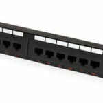 Roline Patch Panel για Rack 1U 19" 24 Θυρών cat5e Μαύρο 26.11.0349