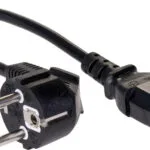 Akyga Schuko - IEC C13 Cable 3m Μαύρο AK-PC-06A