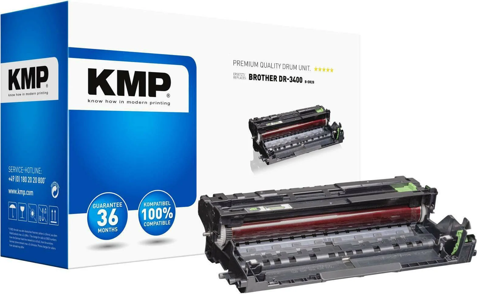20210120135827_kmp_symvato_drum_brother_dr_3400.jpeg KMP B-DR28 Συμβατό Drum για Laser Εκτυπωτή Brother DR-3400 Μαύρο - Image 1