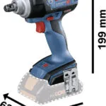 Bosch GDS 18V-300 Brushless Μπουλονόκλειδο Μπαταρίας 18V Solo με Υποδοχή 1/2"