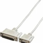 Roline Καλώδιο RS232 25-pin male σε RS232 9-pin female 3m (Printer Cable)