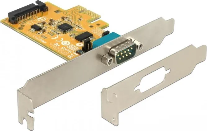20210215161857_delock_karta_pcie_se_1_thyra_rs232_db9_serial_90293.jpeg DeLock Κάρτα PCIe σε 1 θύρα RS232 DB9 Serial 90293 - Image 1
