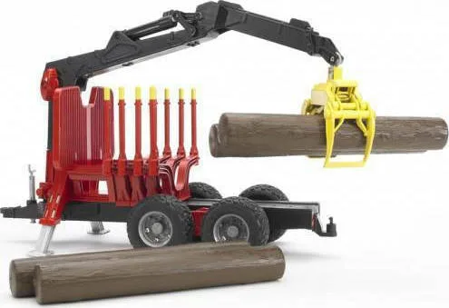 20210216170211_bruder_forestry_trailer_with_loading_crane_and_grab.jpeg Bruder Γερανός Forestry Trailer with Loading Crane and Grab 1:16 για 3+ Ετών - Image 1