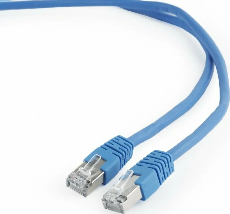 20210223123312_cablexpert_f_ftp_cat_6_cable_2m_mple_pp6_2m_b.jpeg Cablexpert F/FTP Cat.6 (Gigabit) Καλώδιο Δικτύου Ethernet 2m Μπλε PP6-2M/B - Image 1