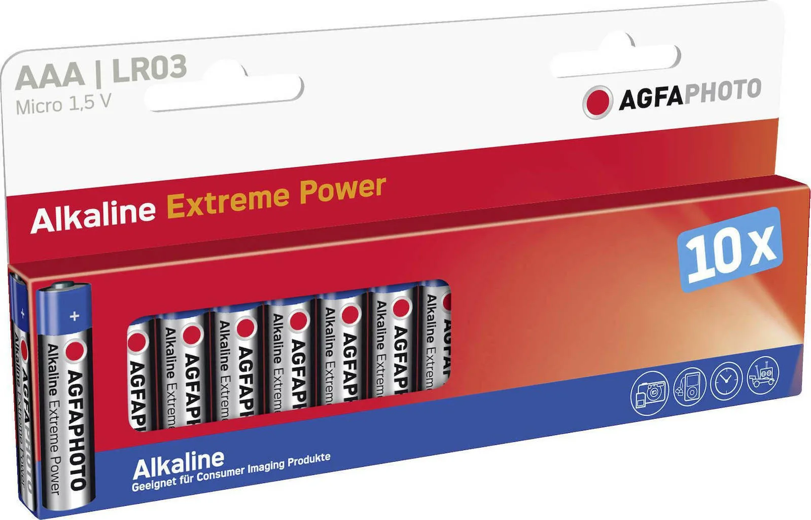 20210226135305_agfaphoto_alkaline_extreme_power_aaa_10tmch.jpeg AgfaPhoto Extreme Power Αλκαλικές Μπαταρίες AAA 1.5V 10τμχ - Image 1