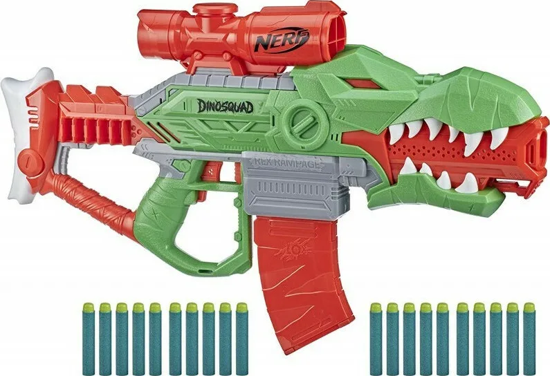 20210302093421_hasbro_dinosquad_rex_rampage_motorized_blaster.jpeg Nerf Εκτοξευτής Rex-Rampage Motorized Blaster Dinosquad για 8+ Ετών F0807 - Image 1