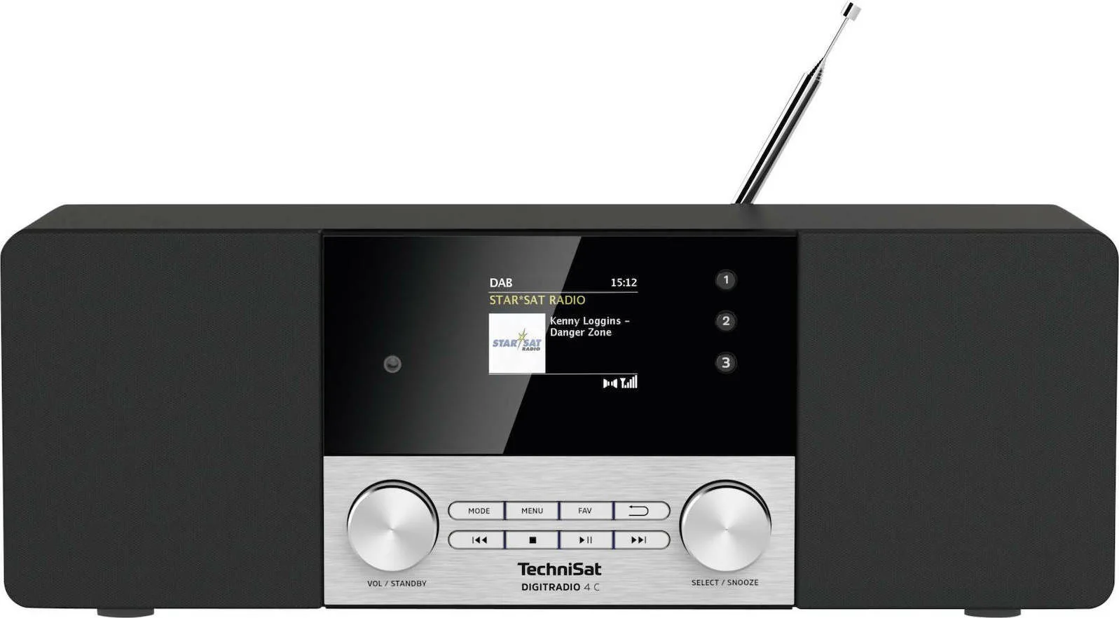 20210308165140_technisat_digitradio_4_c_black_silver.jpeg Technisat DigitRadio 4 C Επιτραπέζιο Ραδιόφωνο Ρεύματος DAB+ με Bluetooth Μαύρο - Image 1