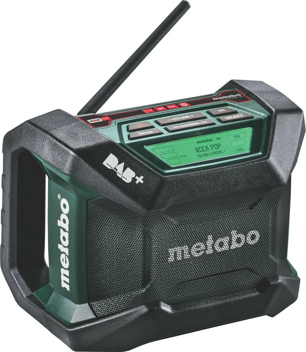 20210308165141_metabo_r_12_18_dab_bt_black.jpeg Metabo R 12-18 DAB+ BT Φορητό Ραδιόφωνο Μπαταρίας DAB+ με Bluetooth Μαύρο - Image 1