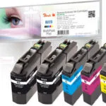 Peach Πακέτο Συμβατών Μελανιών Εκτυπωτή InkJet Brother B223 Πολλαπλό (Color) / Μαύρο