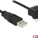 DeLock USB 2.0 Cable USB-A male - USB-A female Μαύρο 1m (85106)