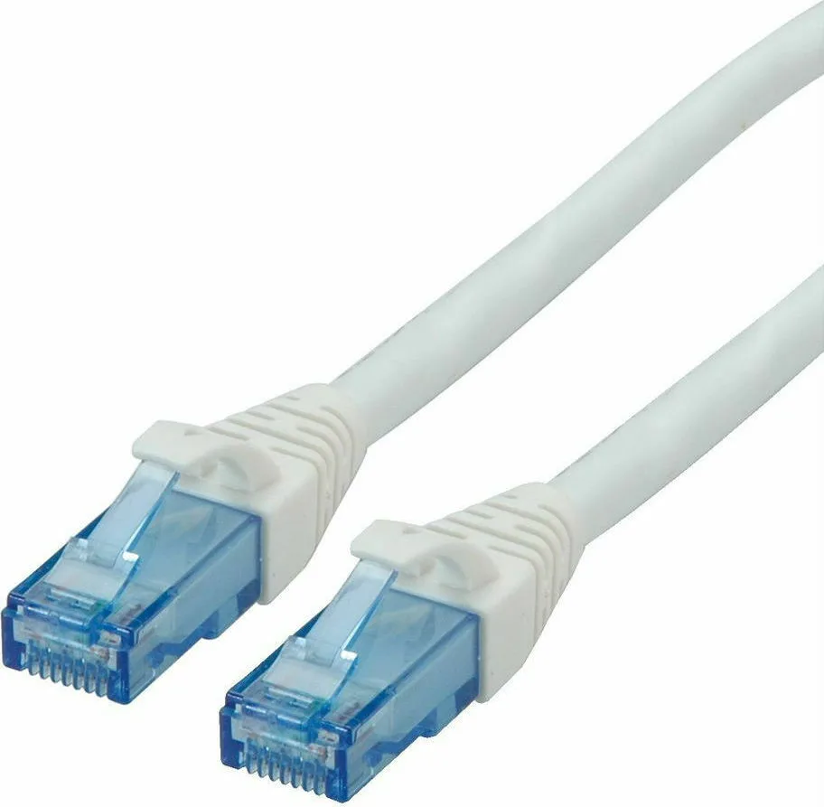 20210713162930_roline_u_utp_cat_6a_cable_0_5m_leyko_21_15_2760.jpeg Roline U/UTP Cat.6a (Gigabit) Καλώδιο Δικτύου Ethernet 0.5m Λευκό 21.15.2760 - Image 1