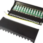LogiLink Patch Panel Shielded για Rack 1U 12 Θυρών cat6 Μαύρο NP0017