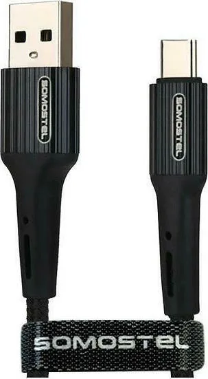 20210915170047_somostel_usb_2_0_cable_usb_c_male_usb_a_male_mayro_1m_sms_bw06.jpeg Somostel SMS-BW06 USB 2.0 Cable USB-C male - USB-A Μαύρο 1m - Image 1