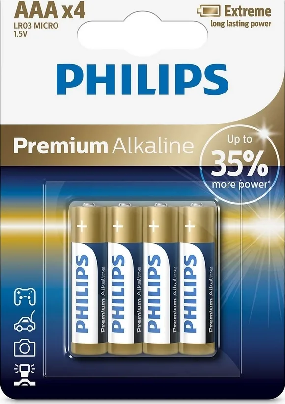 20210920171514_philips_premium_alkalikes_mpataries_aaa_1_5v_4tmch.jpeg Philips Premium Αλκαλικές Μπαταρίες AAA 1.5V 4τμχ LR03M4B/10 - Image 1