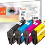 Peach Πακέτο Συμβατών Μελανιών Εκτυπωτή InkJet Epson 4.8ml Μαύρο PI200-868