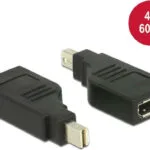 DeLock Μετατροπέας mini DisplayPort male σε DisplayPort female 1τμχ 65626